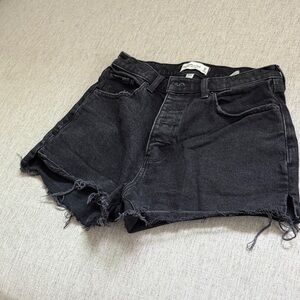 Abercrombie & Fitch Curve Love Mom Jean Shorts